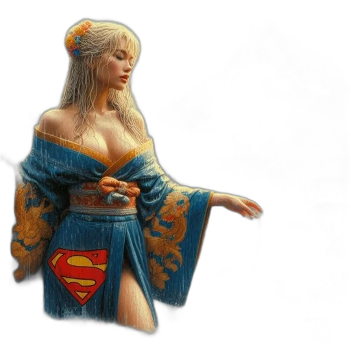 dress, fantasy art, concept art, comic book art transparent PNG cut-out