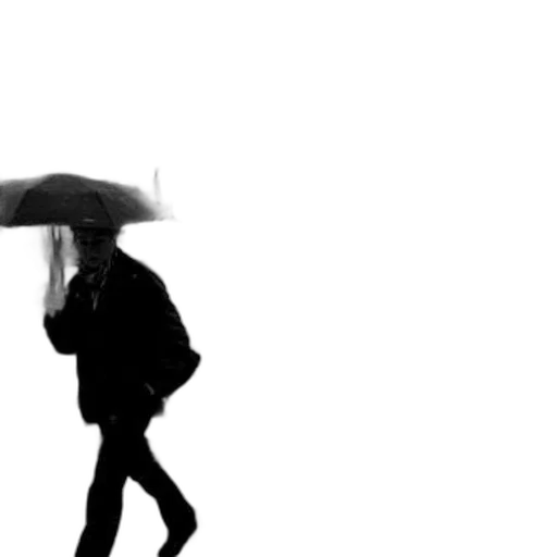 umbrella, jacket, hat, staff transparent PNG cut-out