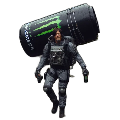 bottle, weapon, creature, robot transparent PNG cut-out