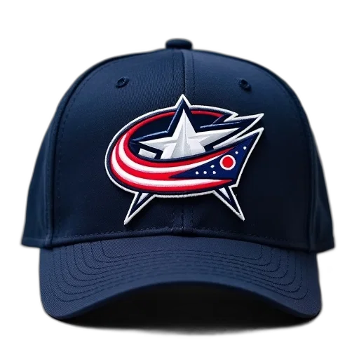 hat, nhl, columbus, blue transparent PNG cut-out
