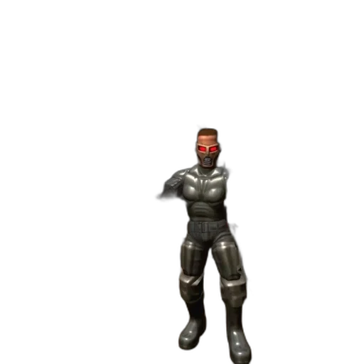 robot, weapon, staff, jacket transparent PNG cut-out