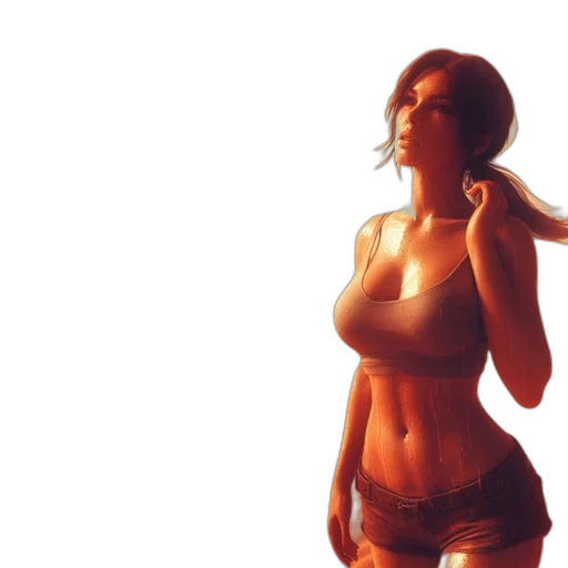 dress, robot, face, photorealistic transparent PNG cut-out