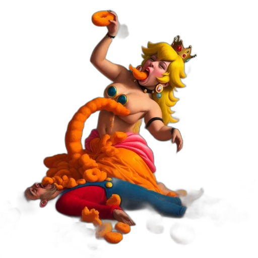 staff, dragon, 3d render, concept art transparent PNG cut-out