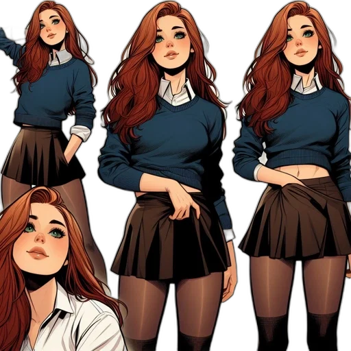 concept art, comic book art, cartoon, anime transparent PNG cut-out