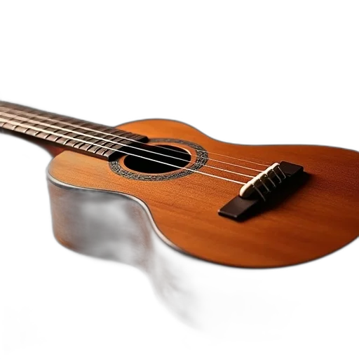 3d render, photorealistic, soprano, ukulele transparent PNG cut-out