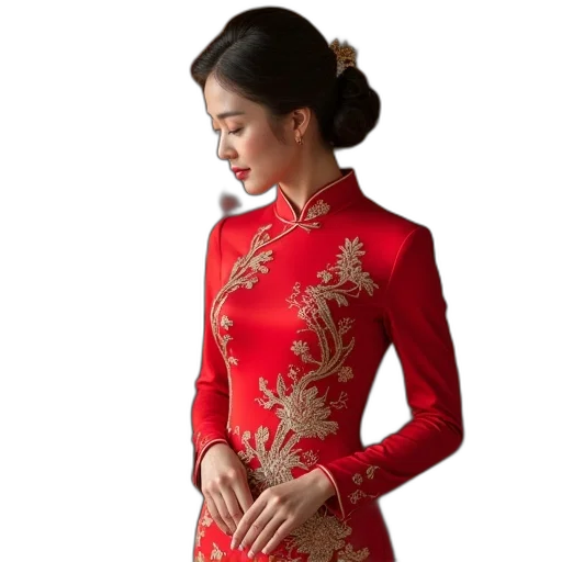 dress, jacket, jewelry, photorealistic transparent PNG cut-out