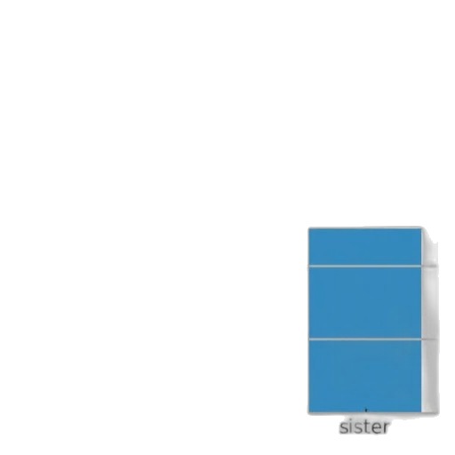 3d render, pixel art, blue, pastel transparent PNG cut-out