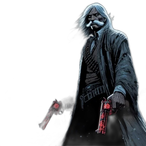 concept art, comic book art, cyberpunk, fantasy art transparent PNG cut-out