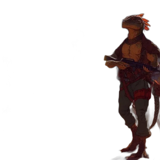 dragon, staff, weapon, creature transparent PNG cut-out