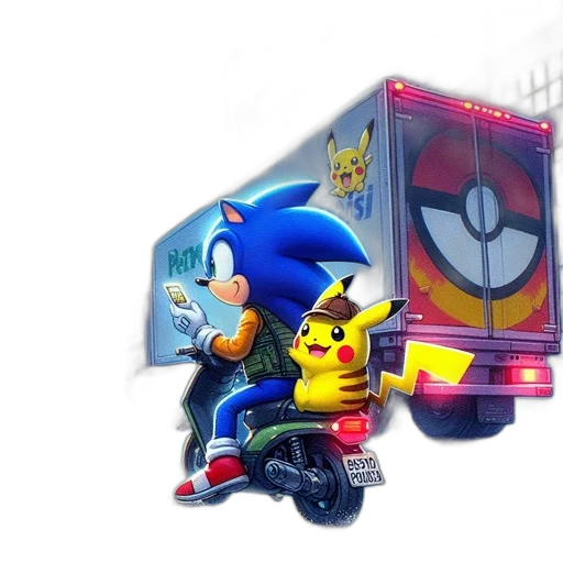 concept art, 3d render, comic book art, pixel art transparent PNG cut-out