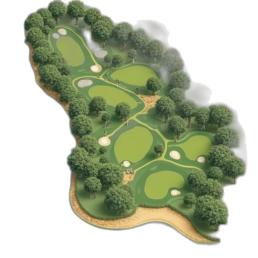photorealistic, concept art, dorset, golf transparent PNG cut-out