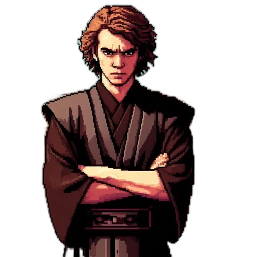 staff, face, weapon, pixel art transparent PNG cut-out