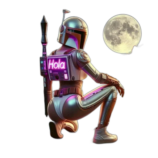 staff, robot, weapon, concept art transparent PNG cut-out