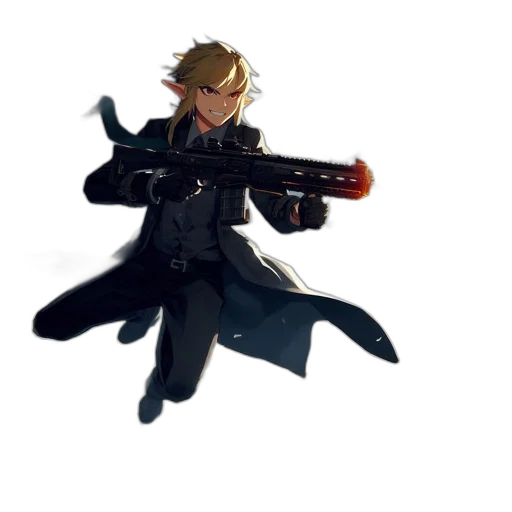 weapon, staff, sword, jacket transparent PNG cut-out