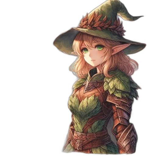 hat, staff, dragon, dress transparent PNG cut-out