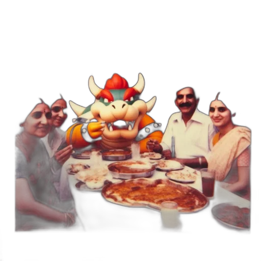 food, dragon, staff, mask transparent PNG cut-out
