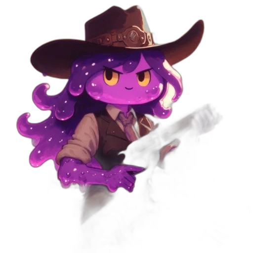 staff, hat, weapon, creature transparent PNG cut-out