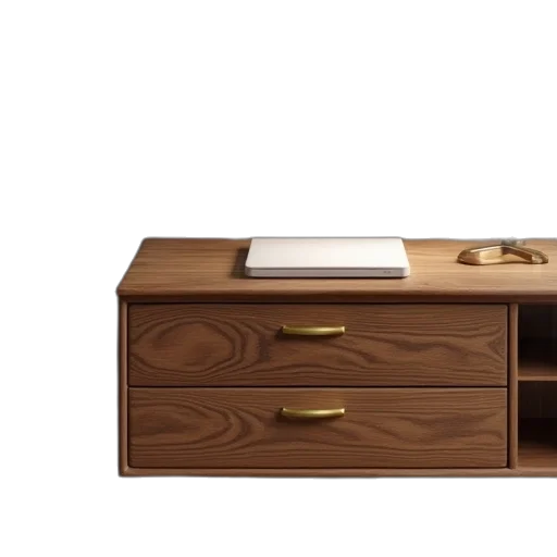 furniture, 3d render, earth tones, office transparent PNG cut-out