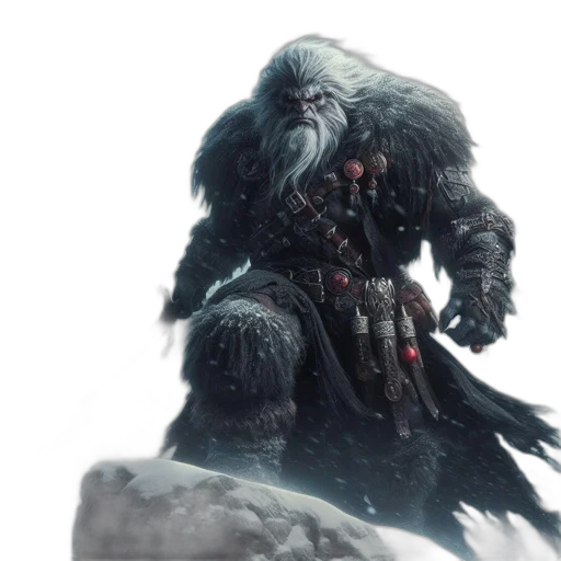 creature, concept art, fantasy art, 3d render transparent PNG cut-out