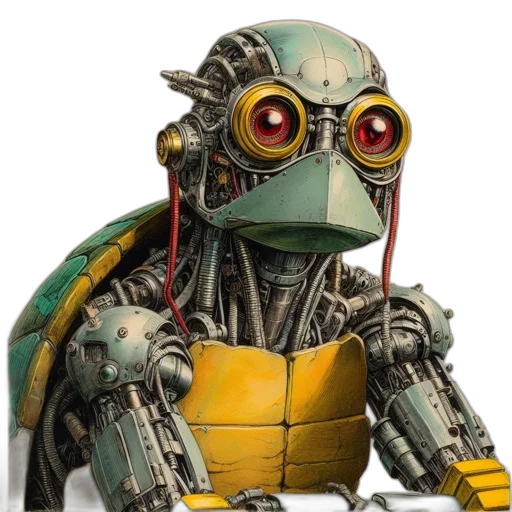 robot, animal, staff, creature transparent PNG cut-out