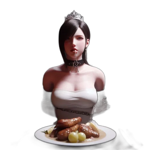 food, crown, dress, robot transparent PNG cut-out