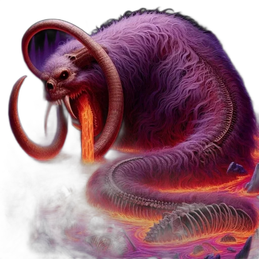 creature, dragon, hair, animal transparent PNG cut-out