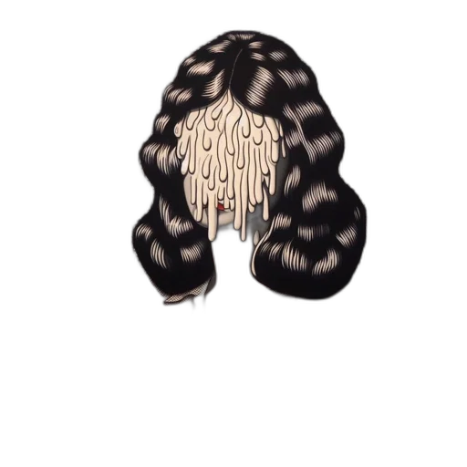 hair, creature, jacket, mask transparent PNG cut-out
