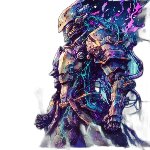 creature, dragon, mask, staff transparent PNG cut-out