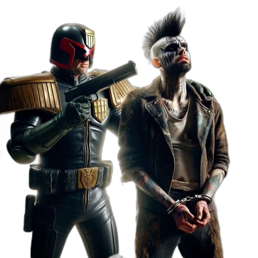jacket, weapon, concept art, cyberpunk transparent PNG cut-out