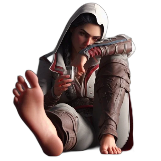 shoes, weapon, jacket, face transparent PNG cut-out