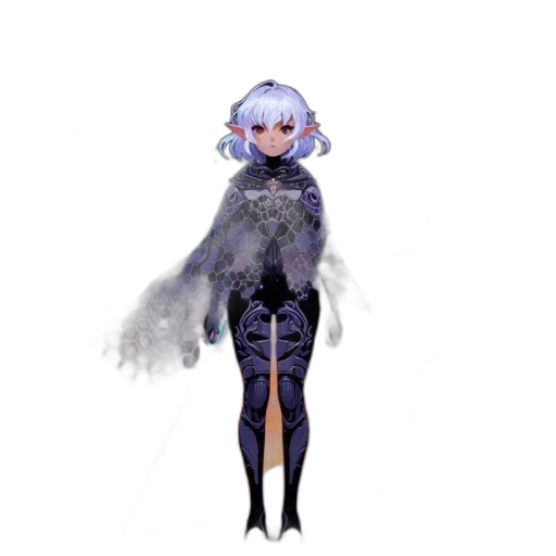dress, creature, staff, robot transparent PNG cut-out