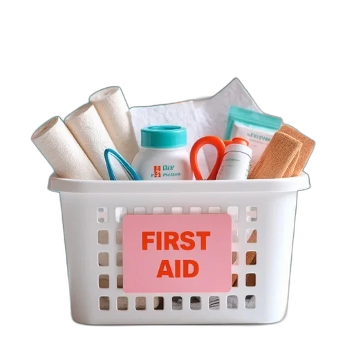 white, plastic, basket, filled transparent PNG cut-out