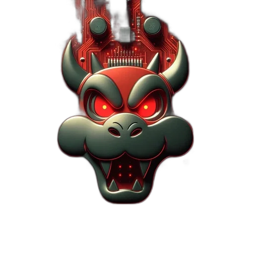 mask, dragon, robot, crown transparent PNG cut-out