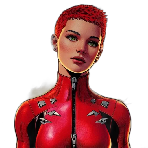 jacket, robot, face, comic book art transparent PNG cut-out