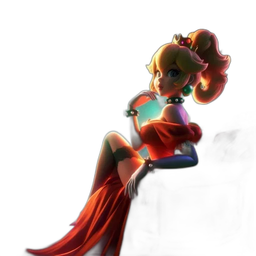dress, crown, staff, concept art transparent PNG cut-out