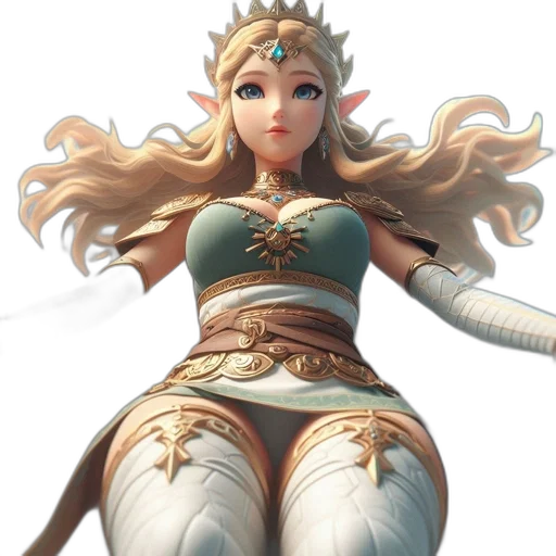 crown, staff, dress, sword transparent PNG cut-out
