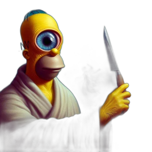 staff, mask, weapon, robot transparent PNG cut-out