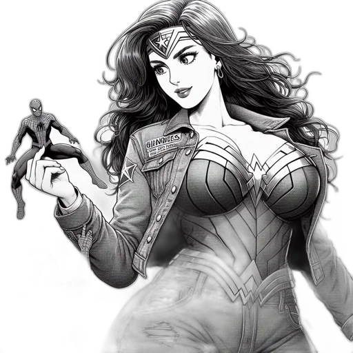 comic book art, concept art, fantasy art, cartoon transparent PNG cut-out