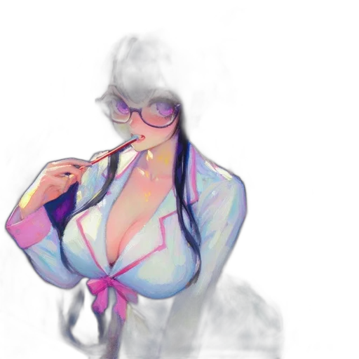 dress, jacket, staff, concept art transparent PNG cut-out