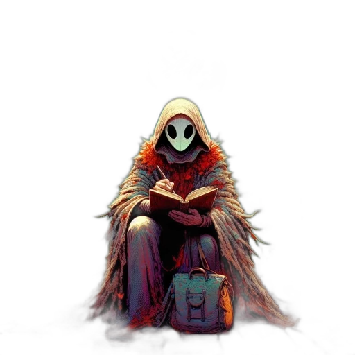 mask, jacket, creature, robot transparent PNG cut-out