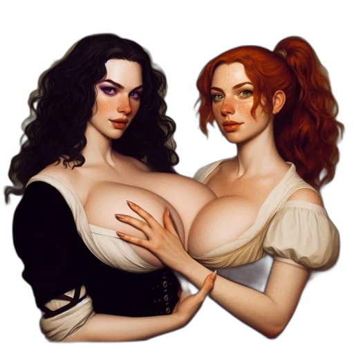 fantasy art, pixel art, concept art, oil painting transparent PNG cut-out