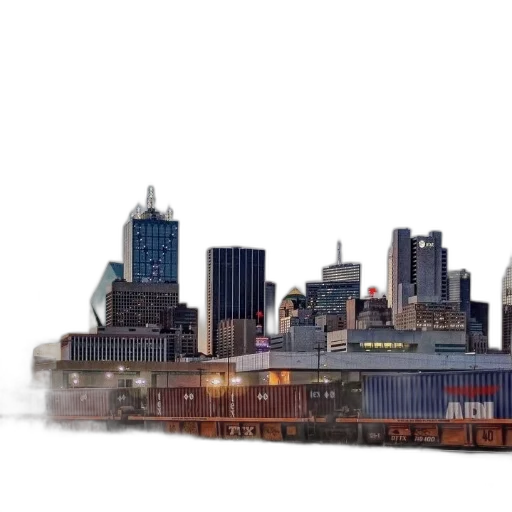 concept art, 3d render, photorealistic, city street transparent PNG cut-out