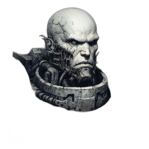 face, mask, staff, weapon transparent PNG cut-out