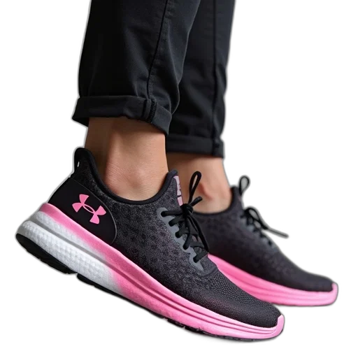 shoes, 3d render, photorealistic, neon transparent PNG cut-out