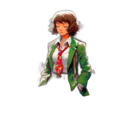 jacket, staff, umbrella, dress transparent PNG cut-out