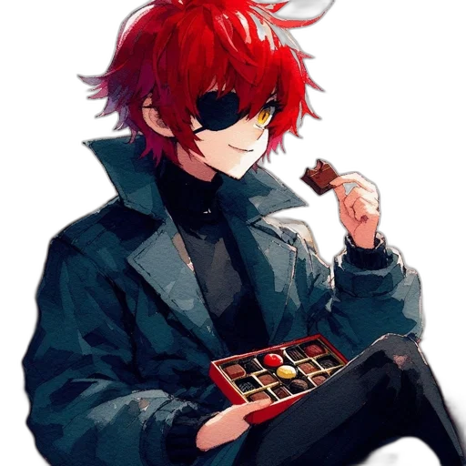 jacket, staff, weapon, mask transparent PNG cut-out
