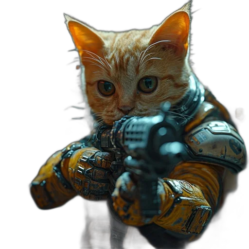 weapon, robot, animal, staff transparent PNG cut-out