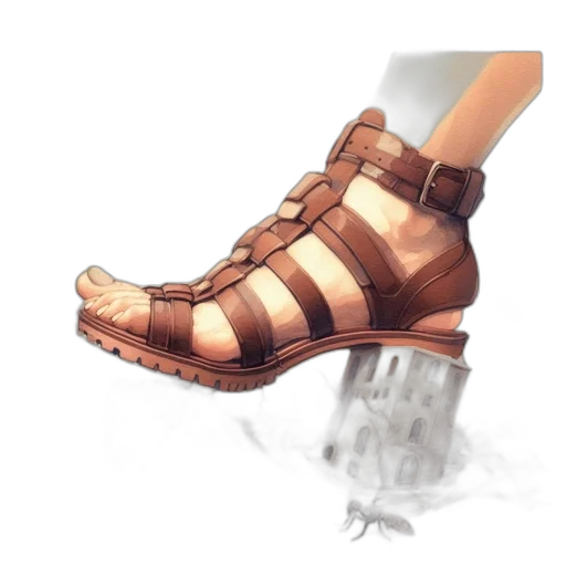 shoes, weapon, robot, concept art transparent PNG cut-out