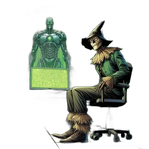 furniture, creature, robot, comic book art transparent PNG cut-out