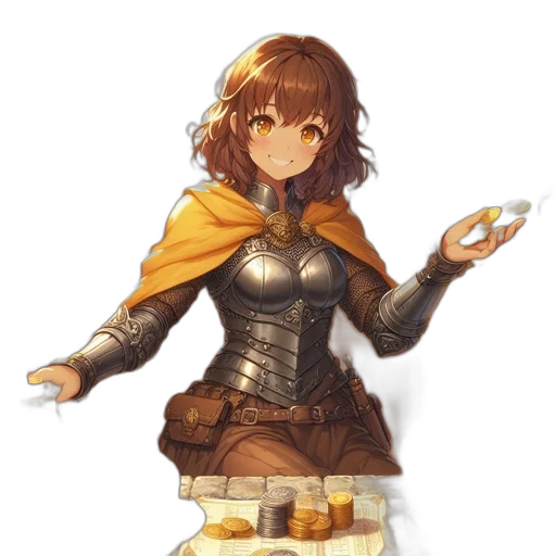 dress, food, crown, staff transparent PNG cut-out